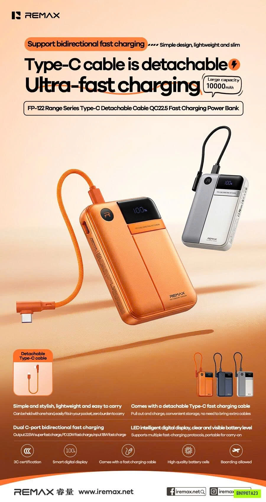 SẠC DỰ PHÒNG REMAX FP-122