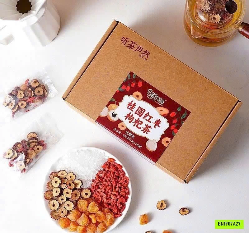 COMBO 52G TRÀ TÁO ĐỎ LONG NHÃN KỶ TỬ