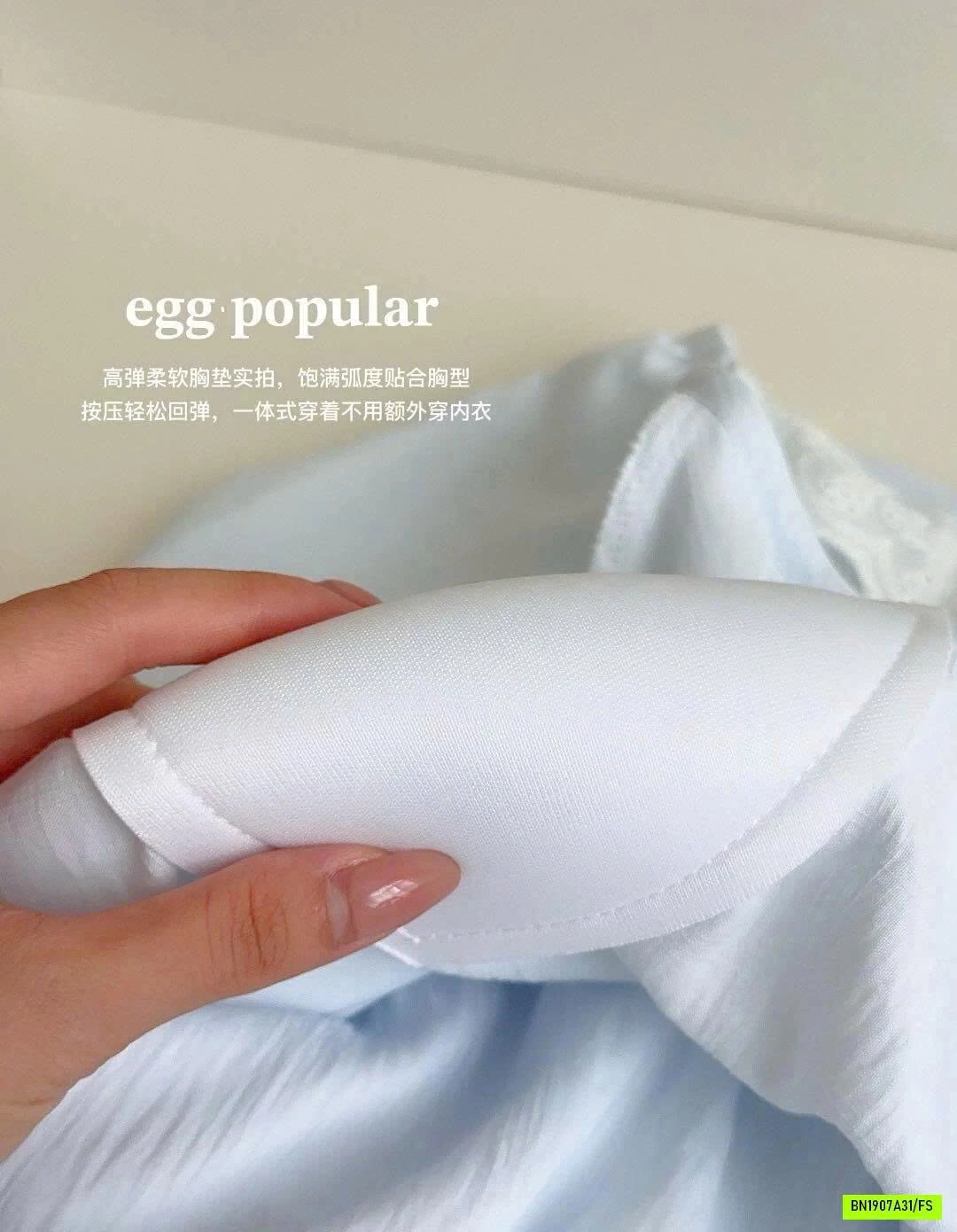 ĐẦM NGỦ CỔ REN NƠ TIỂU THƯ EGG