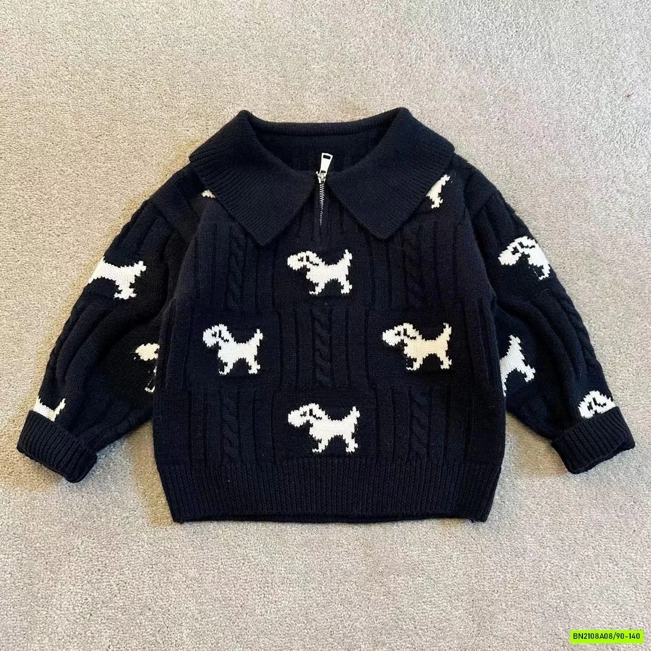 ÁO POLO LEN CỔ KHÓA CÚN CON