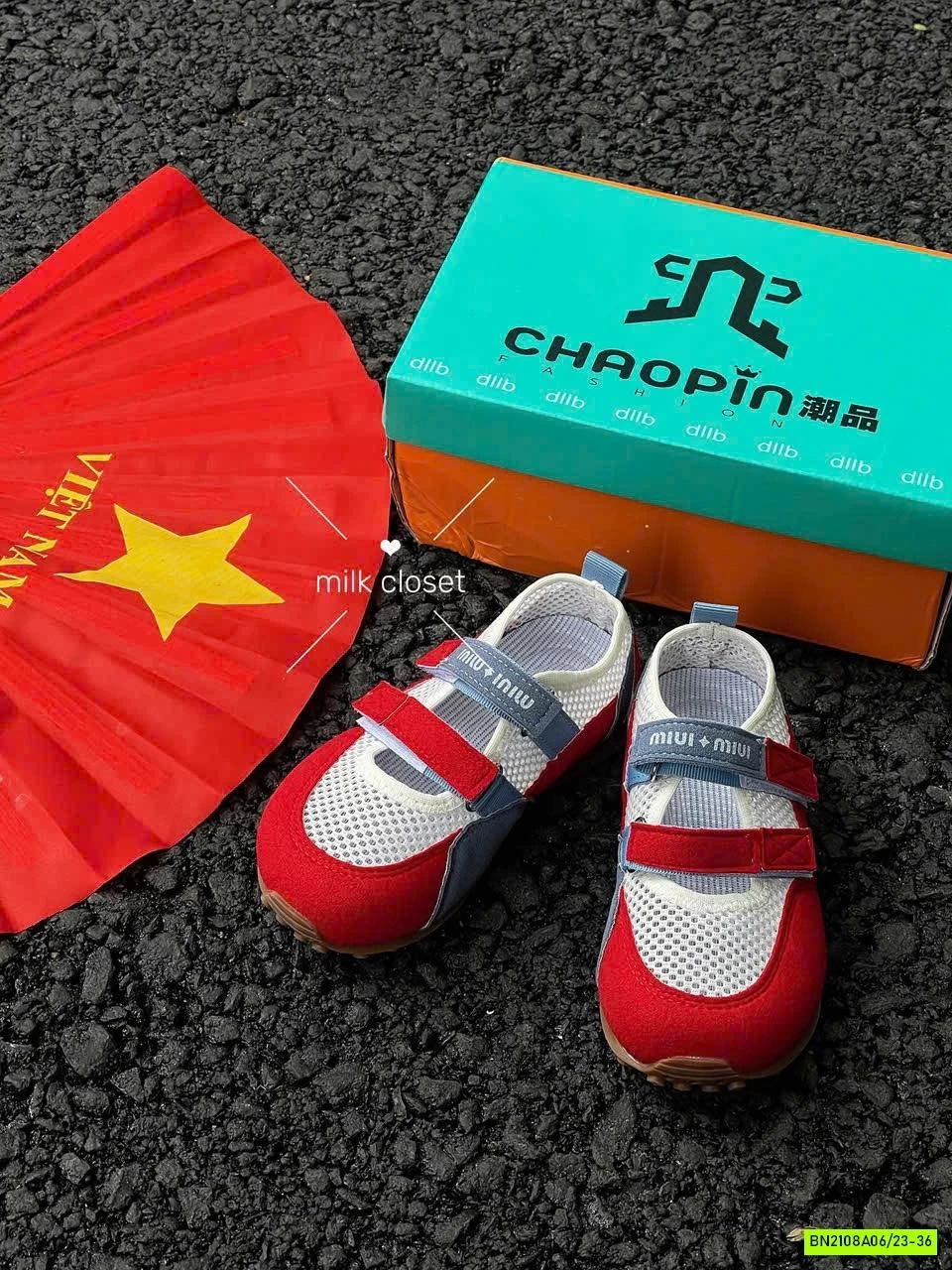 GIÀY LƯỚI QUAI DÁN MINMIN