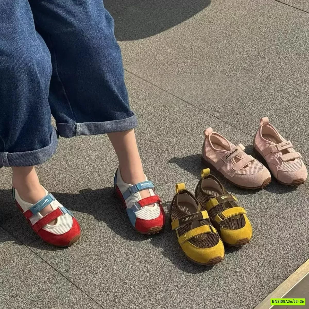 GIÀY LƯỚI QUAI DÁN MINMIN