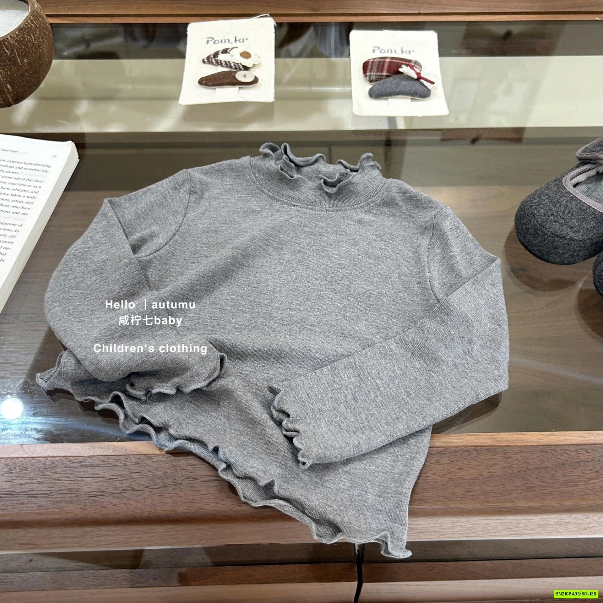 SÉT NỈ CHẤM BI XÁM 3 CHI TIẾT