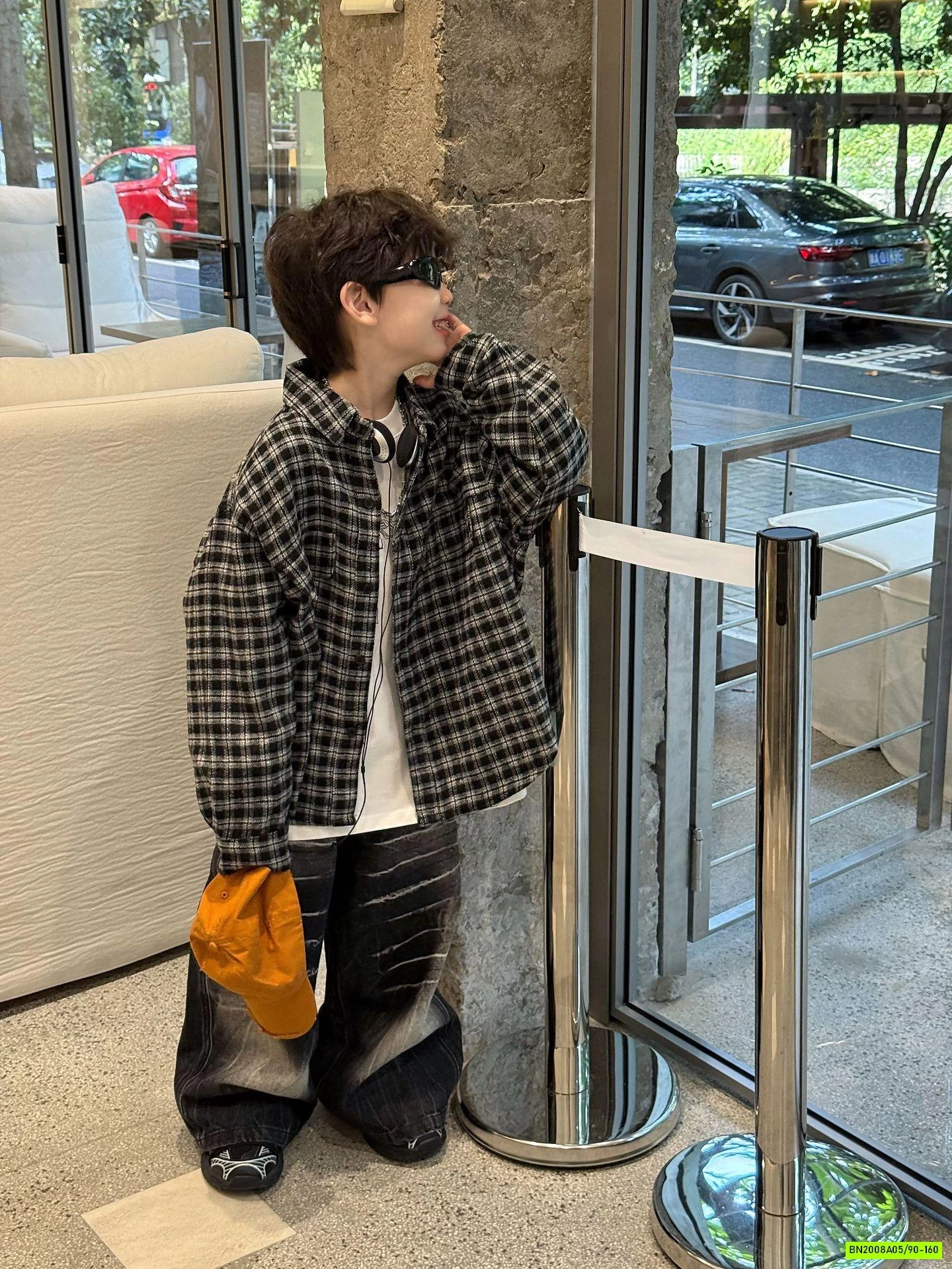 SƠ MI CARO XÁM ĐEN MÙA THU