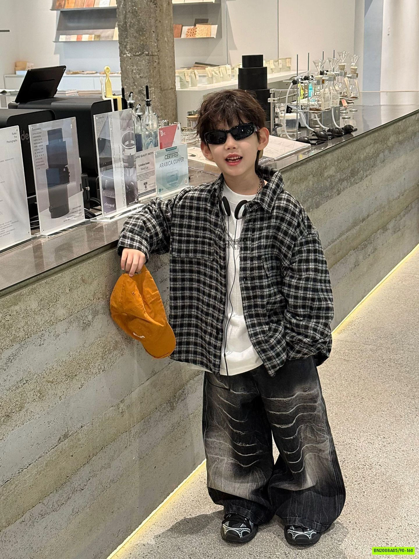 SƠ MI CARO XÁM ĐEN MÙA THU