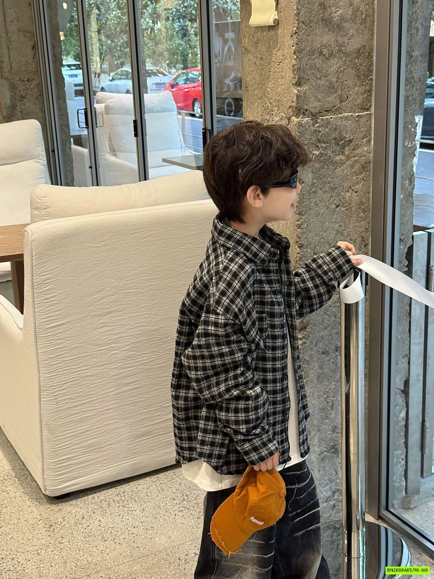 SƠ MI CARO XÁM ĐEN MÙA THU