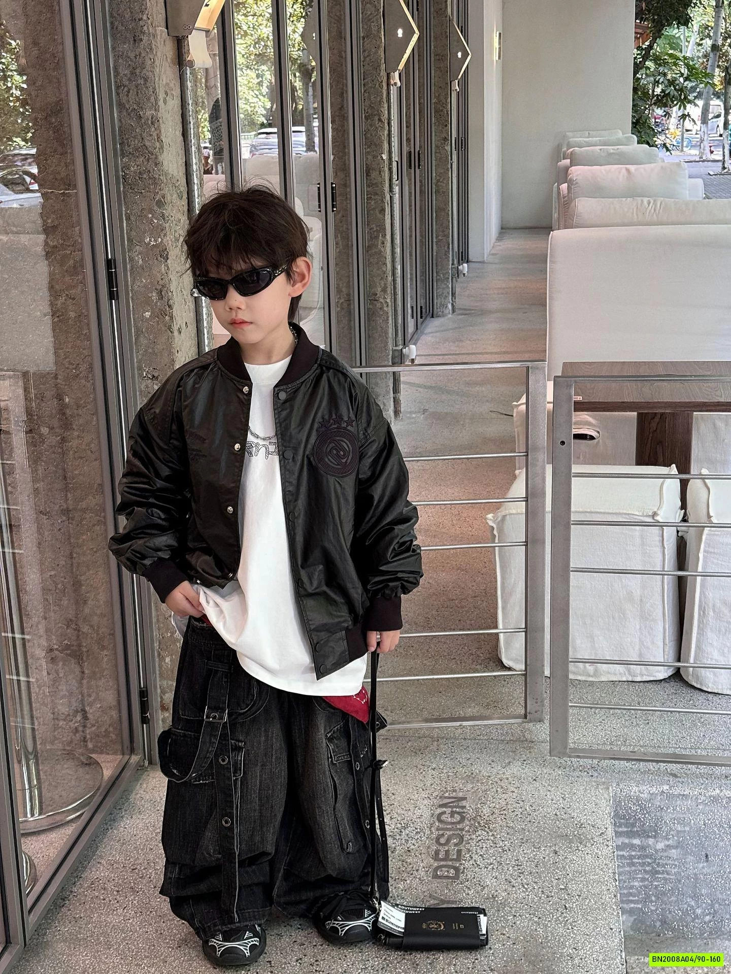 BOMBER DA THÊU CHỮ