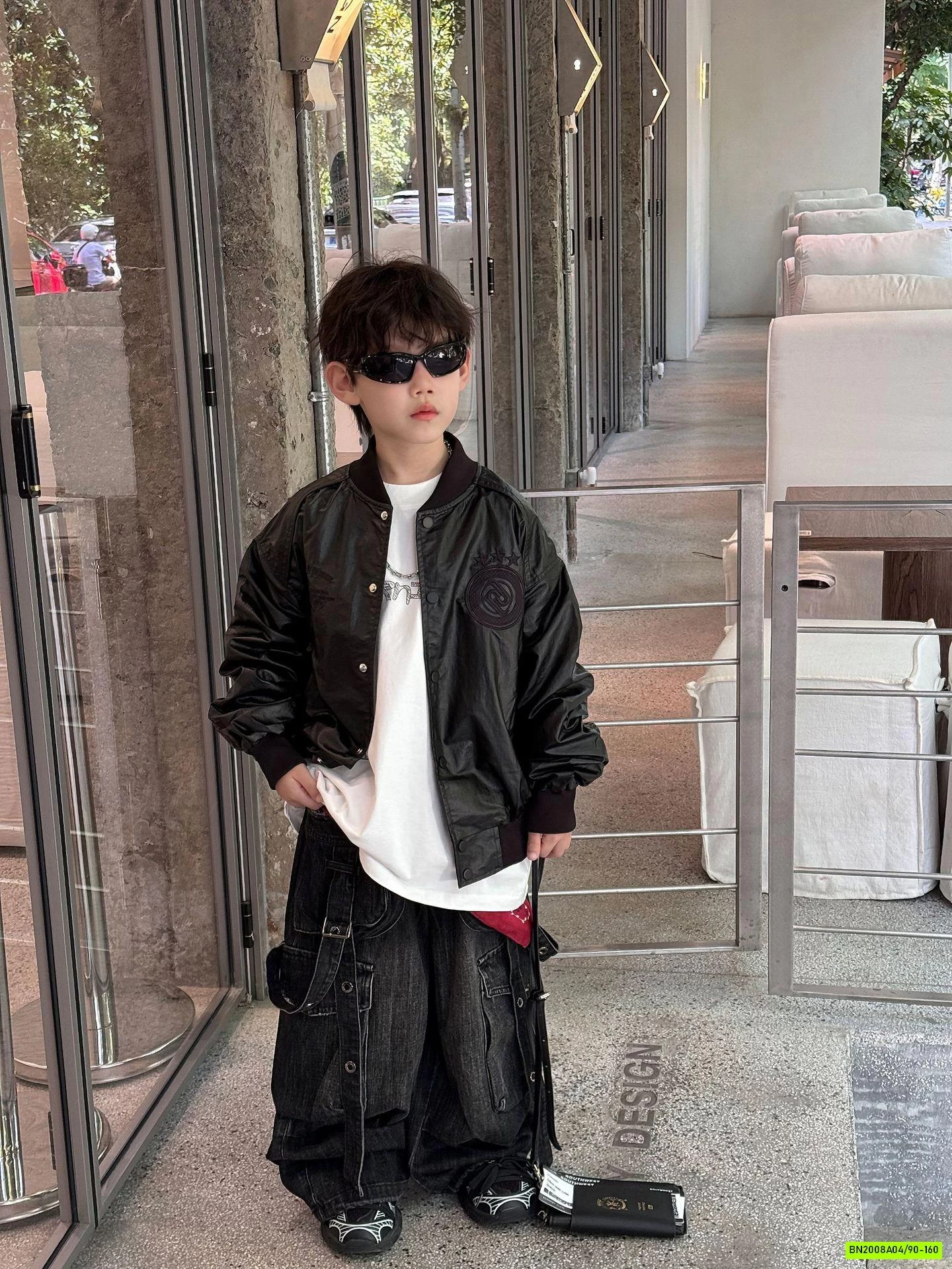 BOMBER DA THÊU CHỮ