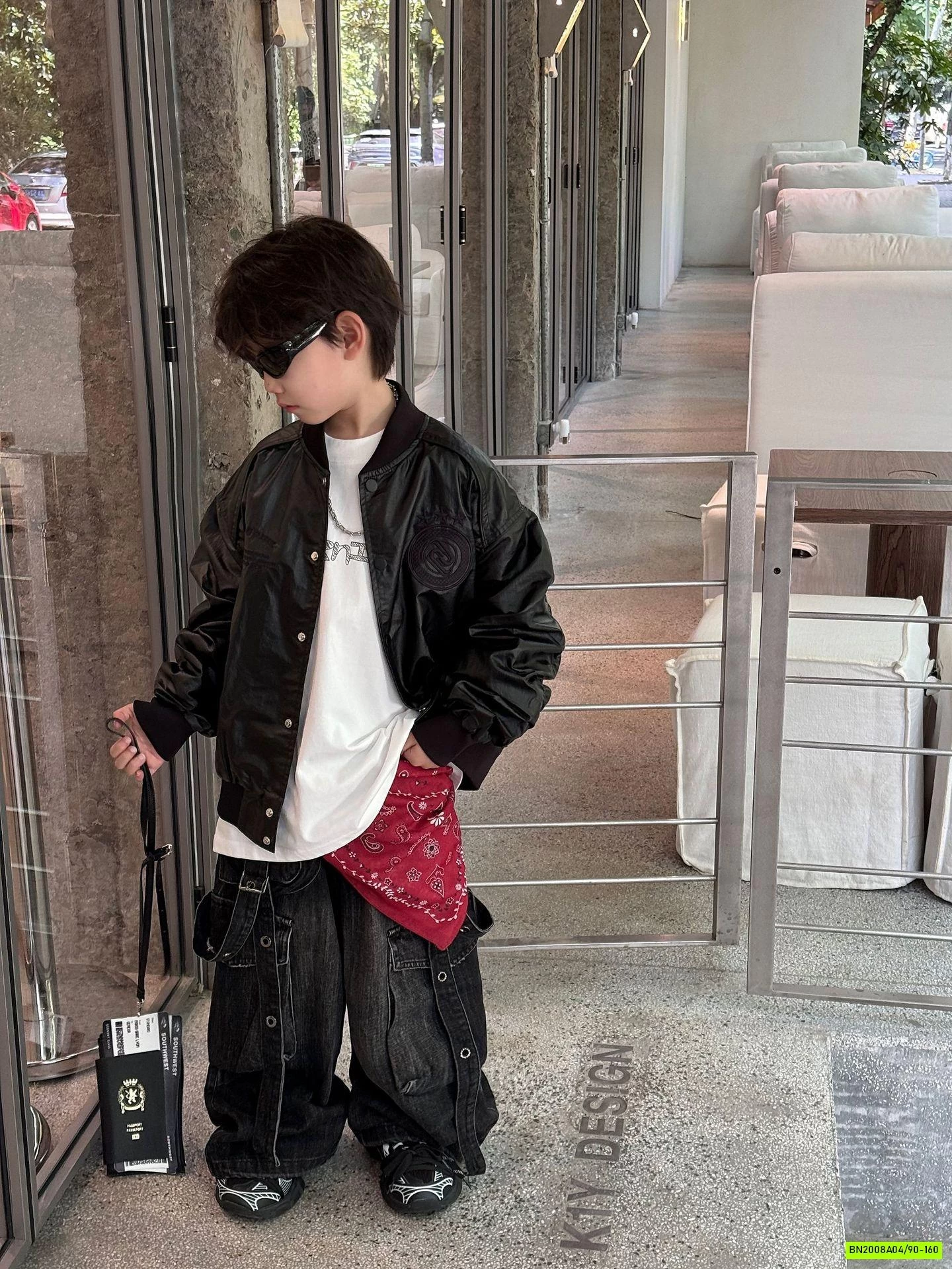 BOMBER DA THÊU CHỮ