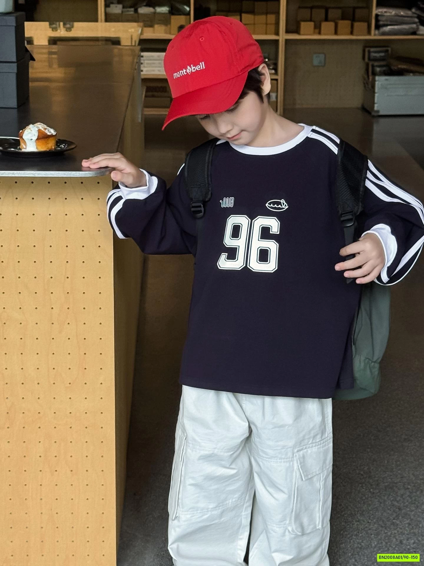 ÁO THUN SỐ 96 SỌC VAI AOAOKIDS