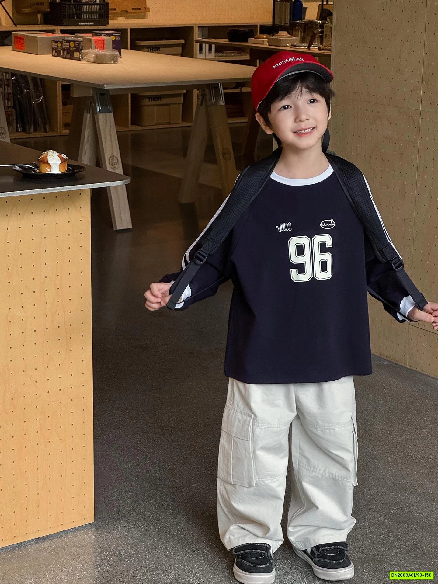 ÁO THUN SỐ 96 SỌC VAI AOAOKIDS