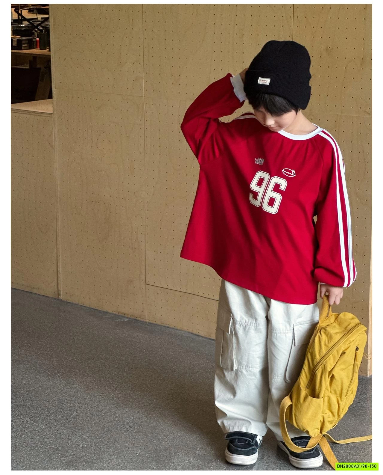 ÁO THUN SỐ 96 SỌC VAI AOAOKIDS