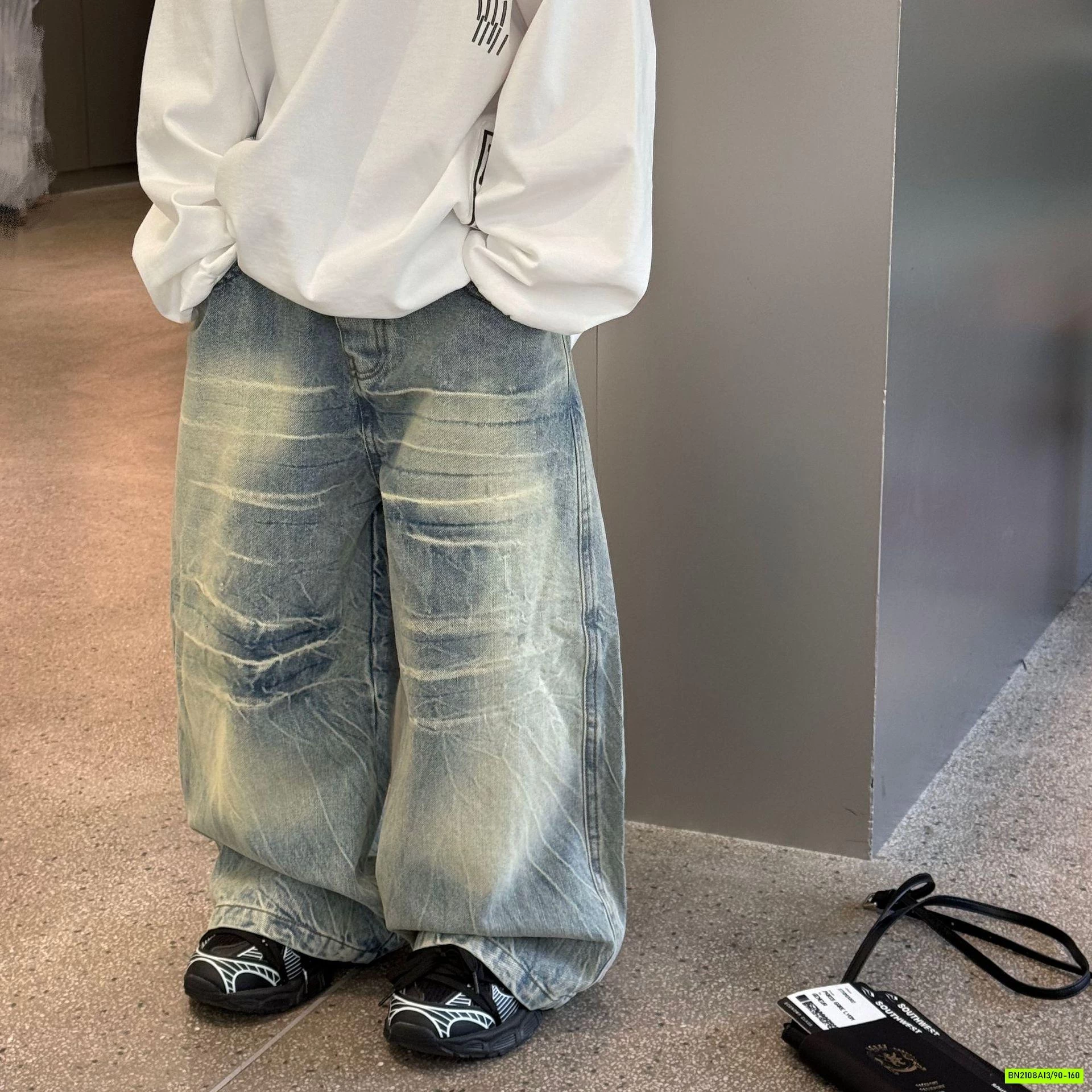 JEANS SUÔNG BẠC GỐI