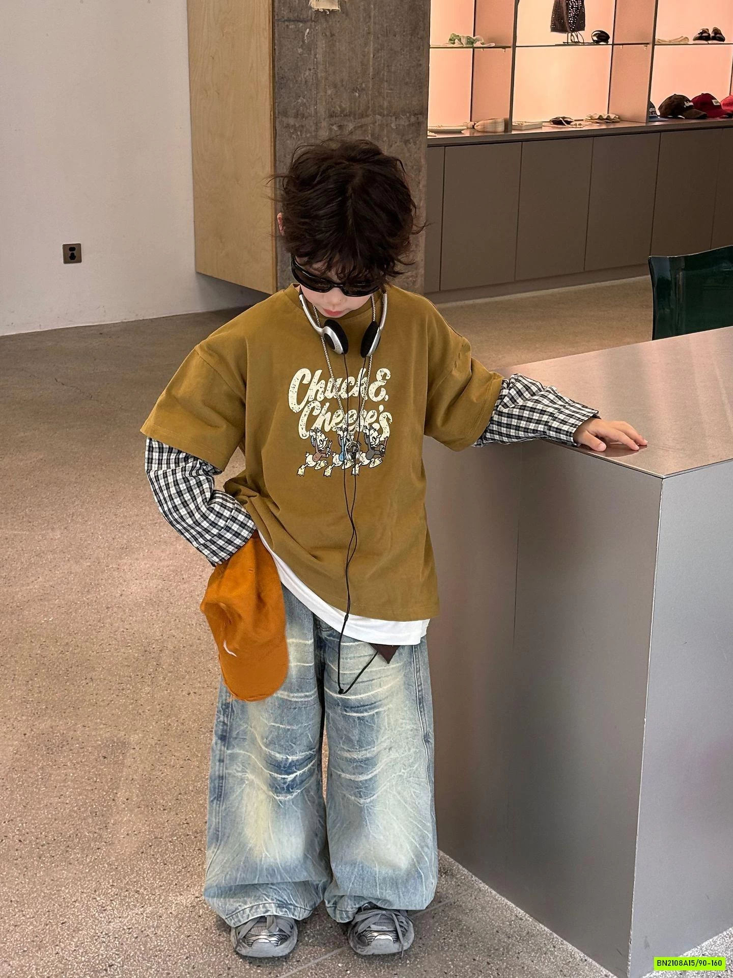 ÁO THUN GIẢ 2 LỚP TAY CARO