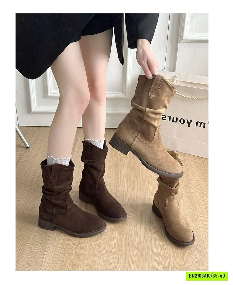 BOOT NHUNG CỔ LỠ NỮ
