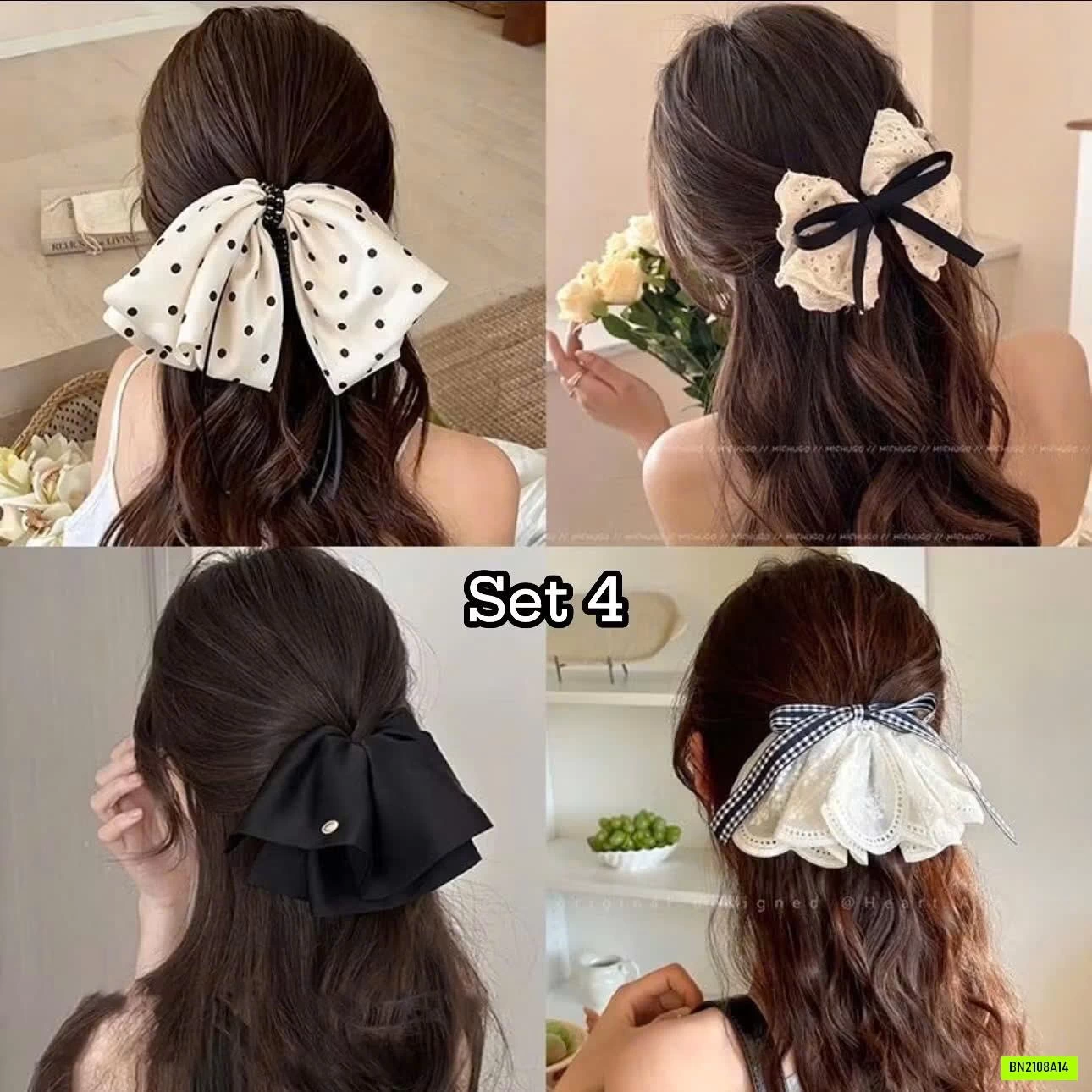 SET 4 KẸP TÓC PHONG CÁCH TIỂU THƯ