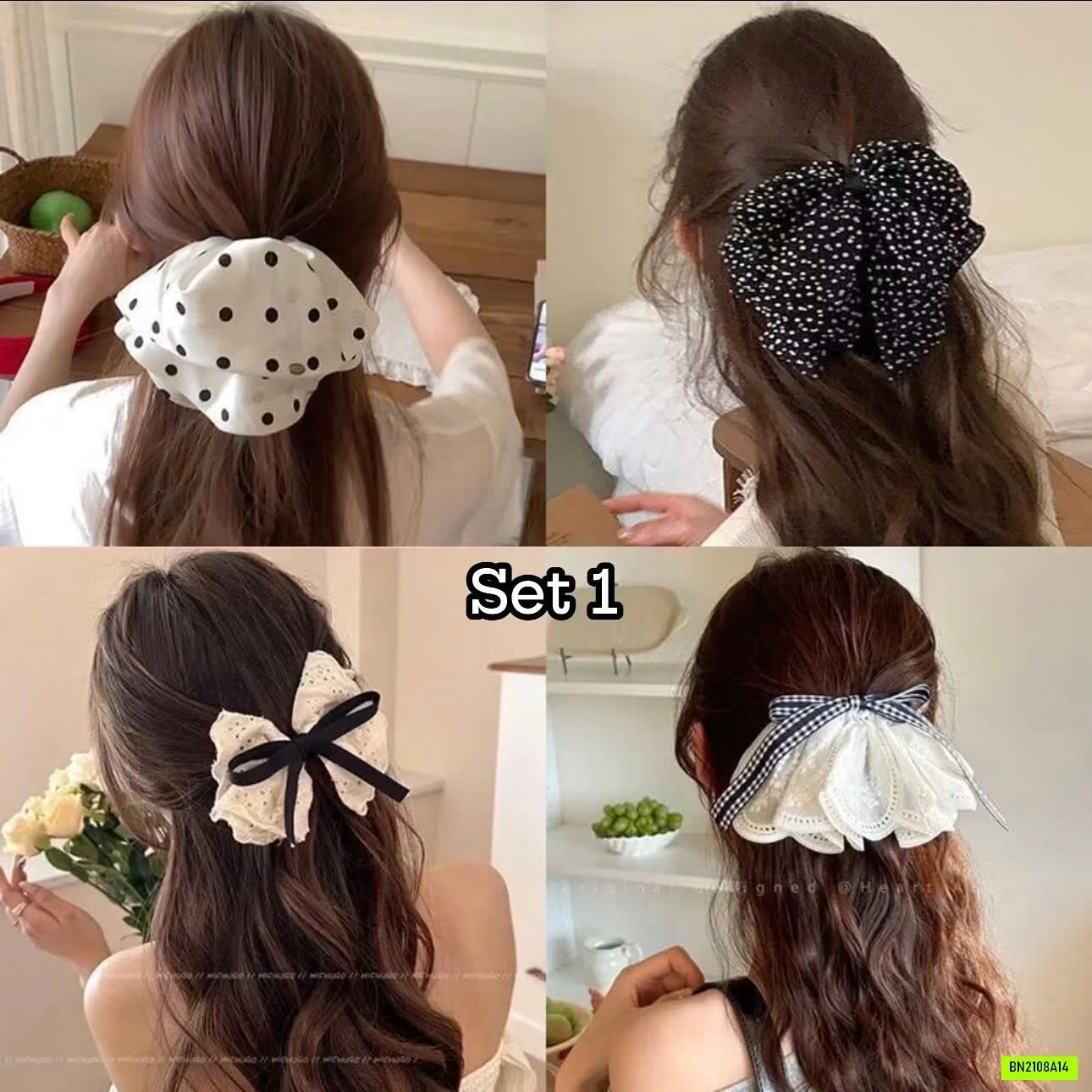 SET 4 KẸP TÓC PHONG CÁCH TIỂU THƯ
