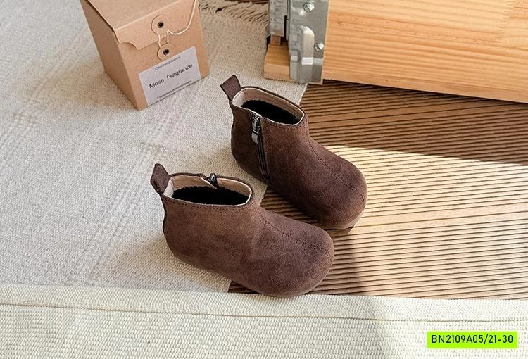 BOOT NHUNG VINTAGE CỔ NGẮN