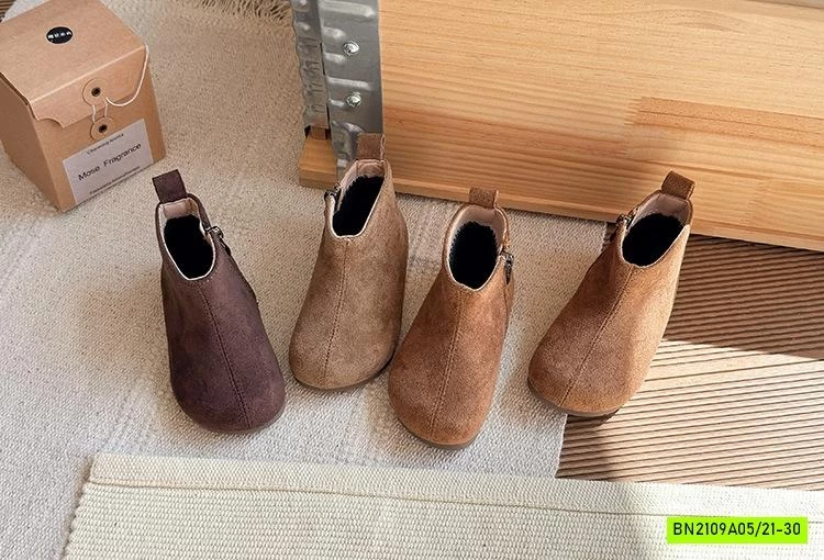 BOOT NHUNG VINTAGE CỔ NGẮN