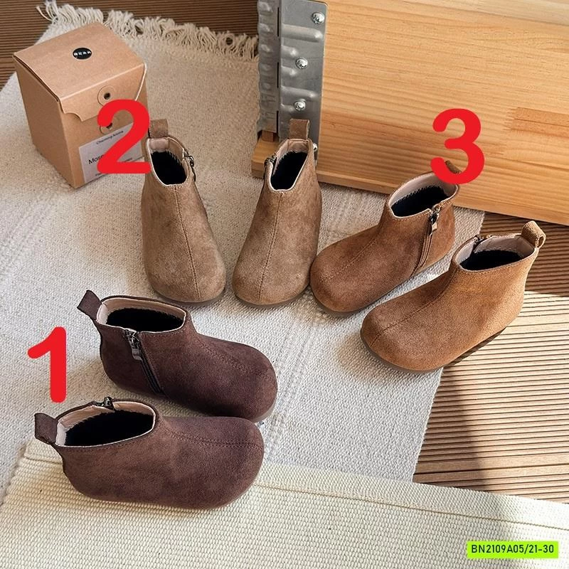 BOOT NHUNG VINTAGE CỔ NGẮN