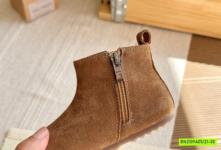 BOOT NHUNG VINTAGE CỔ NGẮN