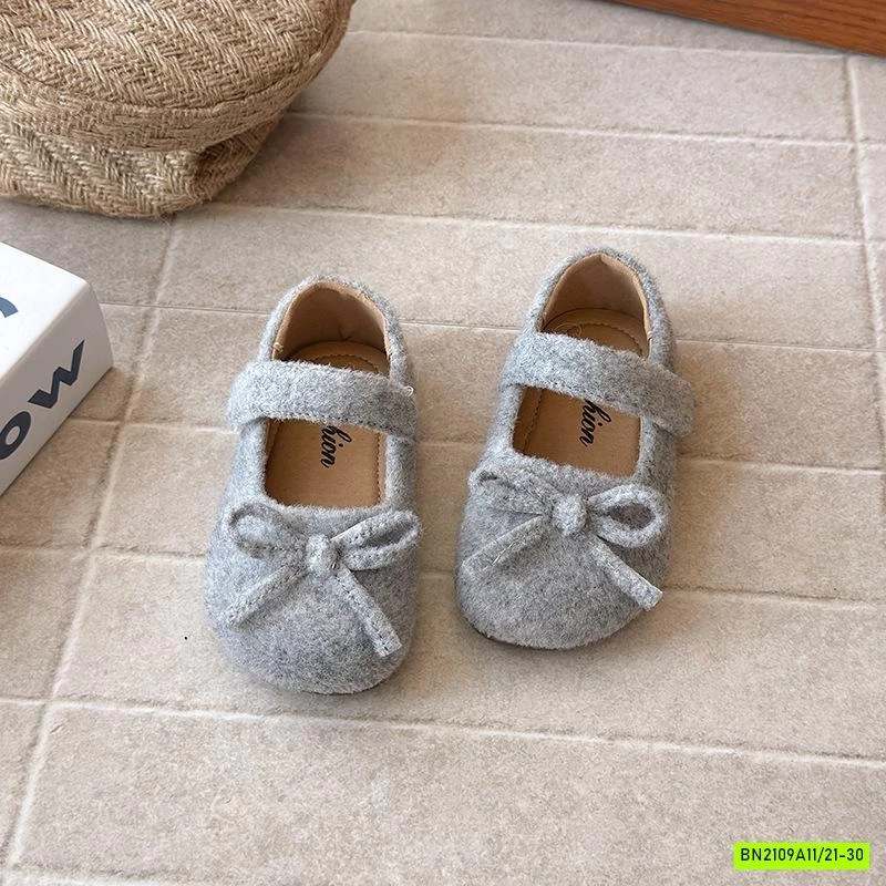 GIÀY BÚP BÊ NHUNG GẮN NƠ