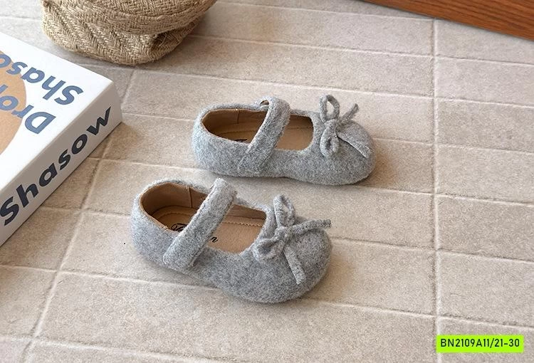 GIÀY BÚP BÊ NHUNG GẮN NƠ