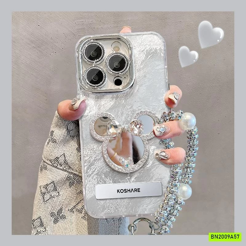 ỐP ĐIỆN THOẠI IPHONE MICKEY MÀU BẠC