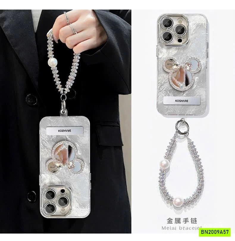 ỐP ĐIỆN THOẠI IPHONE MICKEY MÀU BẠC