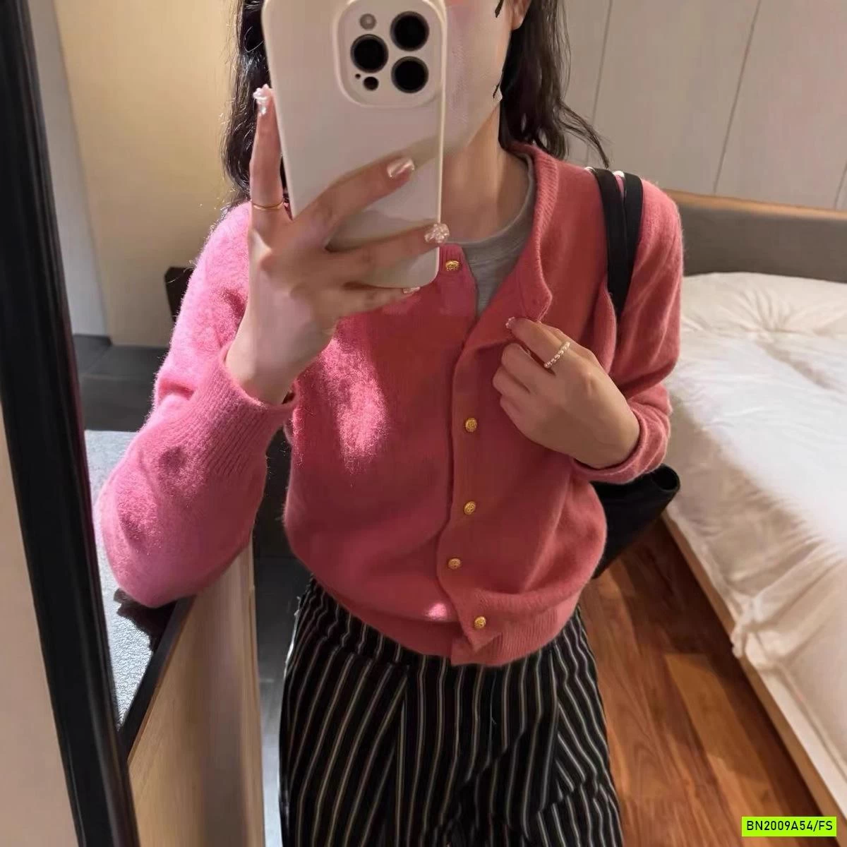 CARDIGAN LEN CỔ TRÒN BASIC