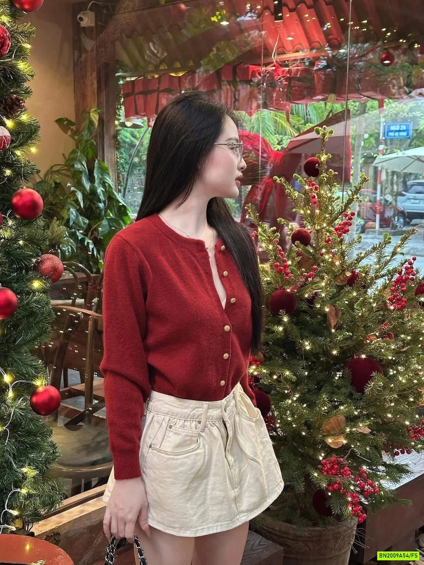 CARDIGAN LEN CỔ TRÒN BASIC