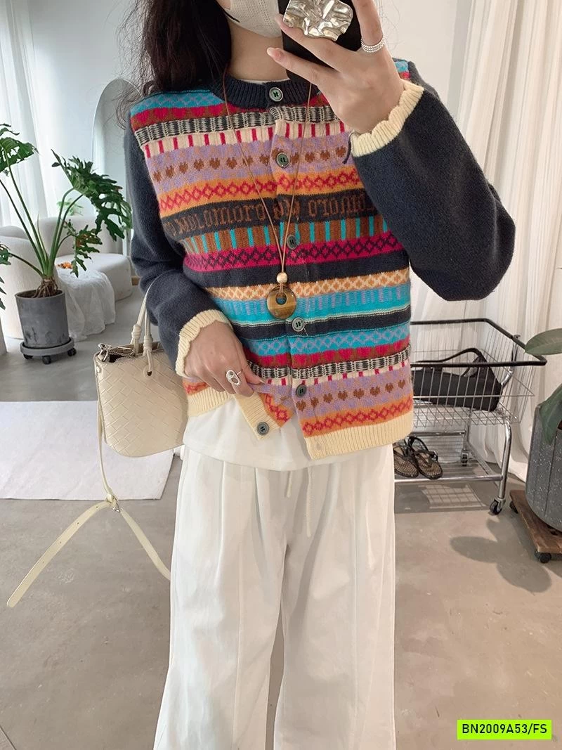 KHOÁC LEN HỌA TIẾT THỔ CẨM