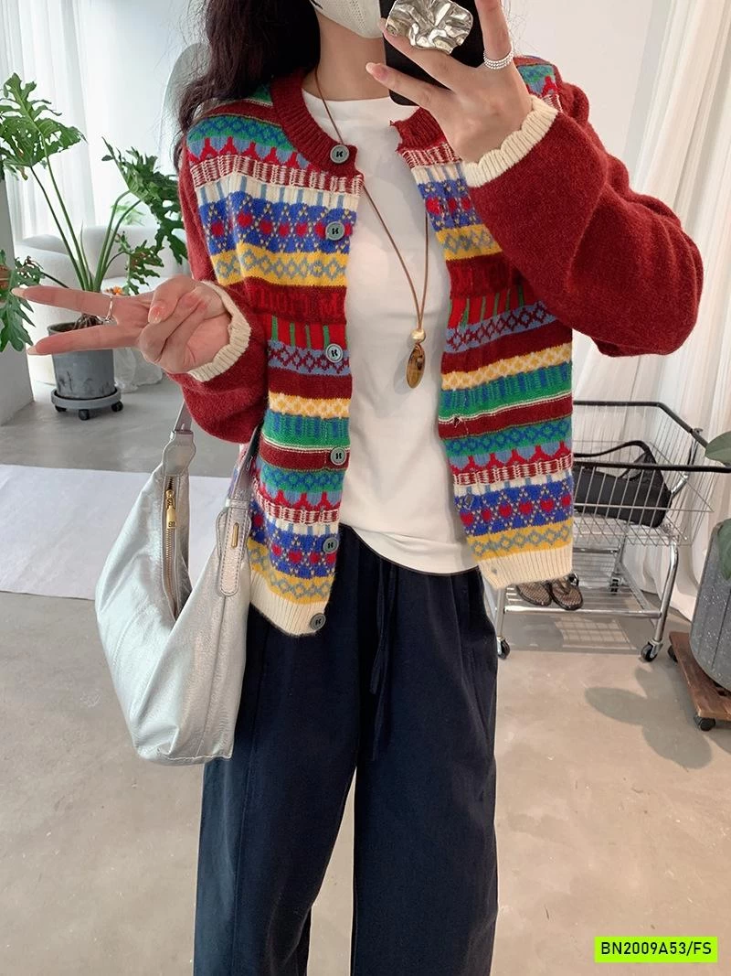 KHOÁC LEN HỌA TIẾT THỔ CẨM