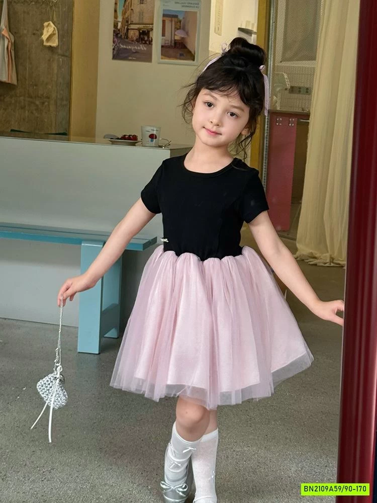 ĐẦM BALE HỒNG 25D214 AMBB