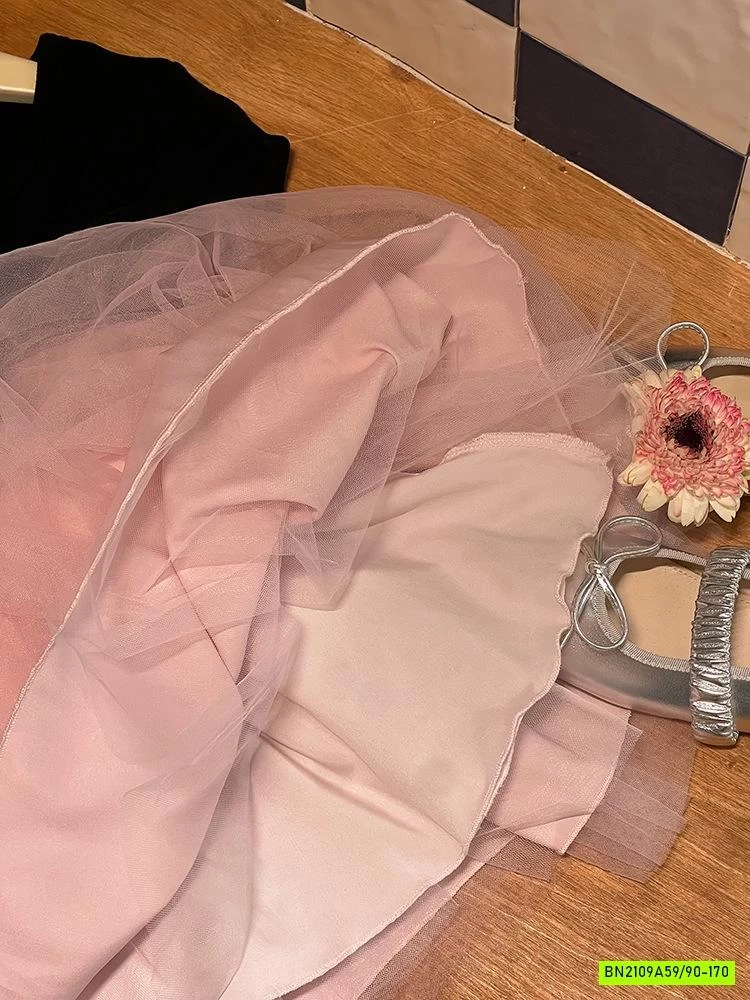 ĐẦM BALE HỒNG 25D214 AMBB