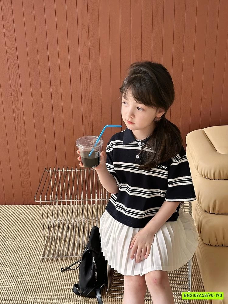 CHÂN VÁY XẾP LY NHỎ TRẮNG 25C199 AMBB