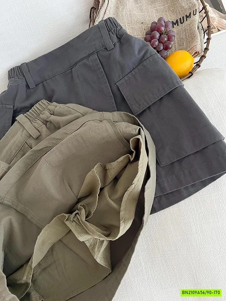 CHÂN VÁY KAKI VẠT CHÉO 24X061 AMBB