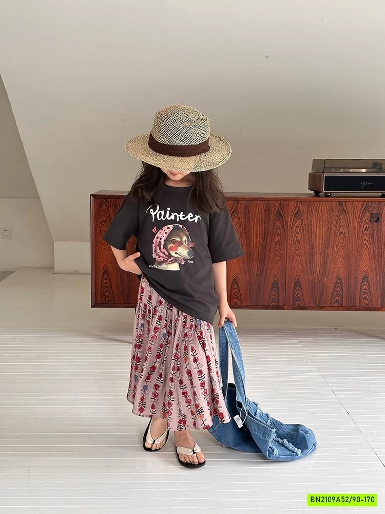 ÁO NÂU CÚN MIX CV HOA AMBB