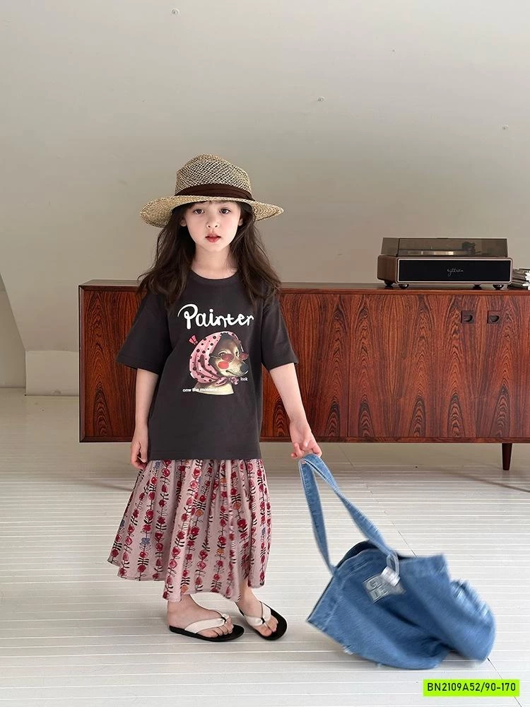 ÁO NÂU CÚN MIX CV HOA AMBB