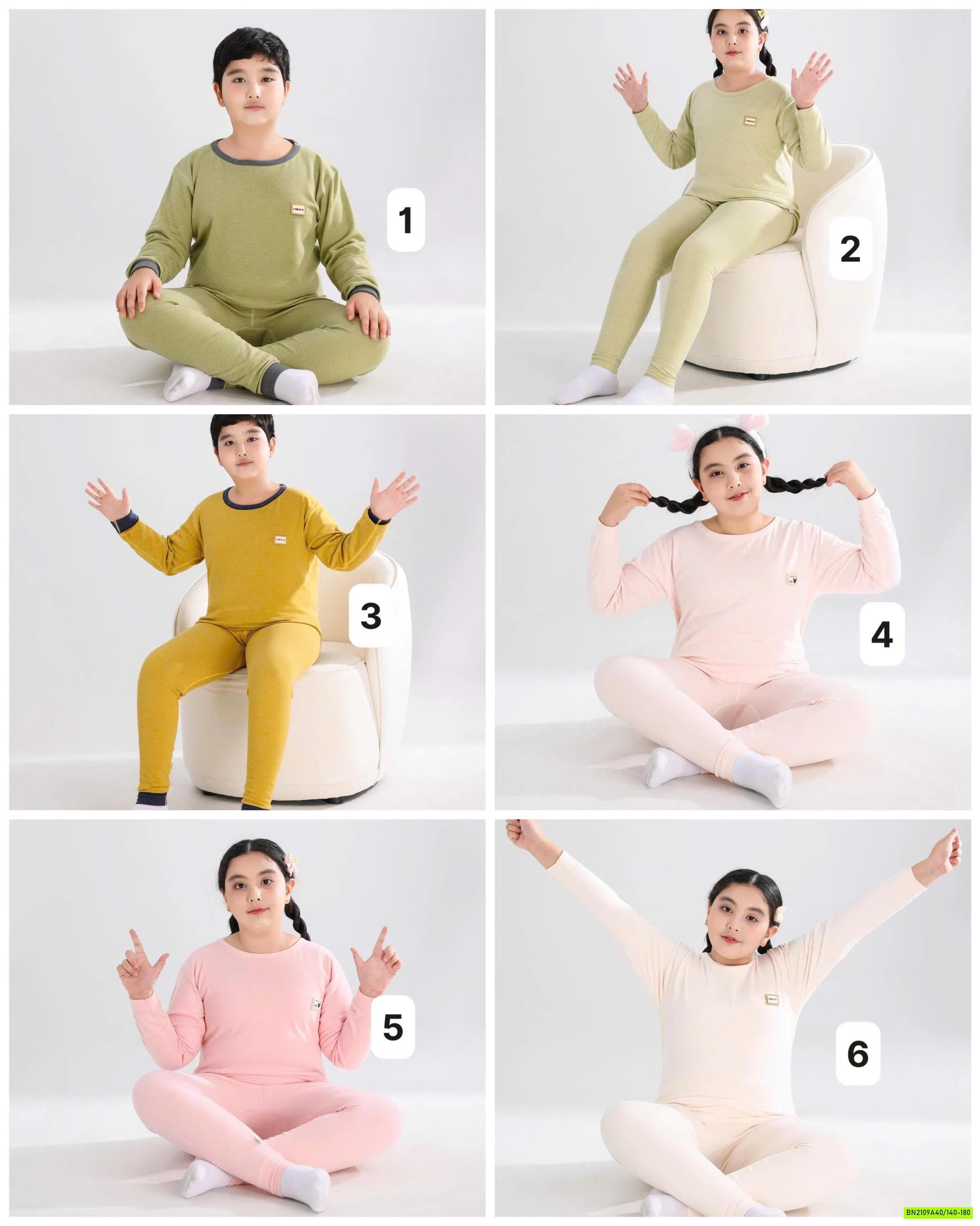 BỘ NỈ GIỮ NHIỆT BIGSZ CHO BÉ