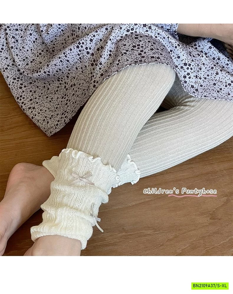 QUẦN LEGGING GIẢ TẤT GẮN NƠ