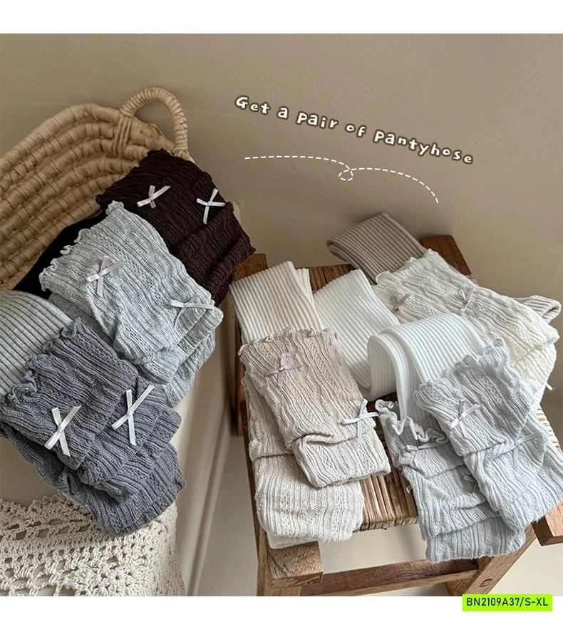 QUẦN LEGGING GIẢ TẤT GẮN NƠ