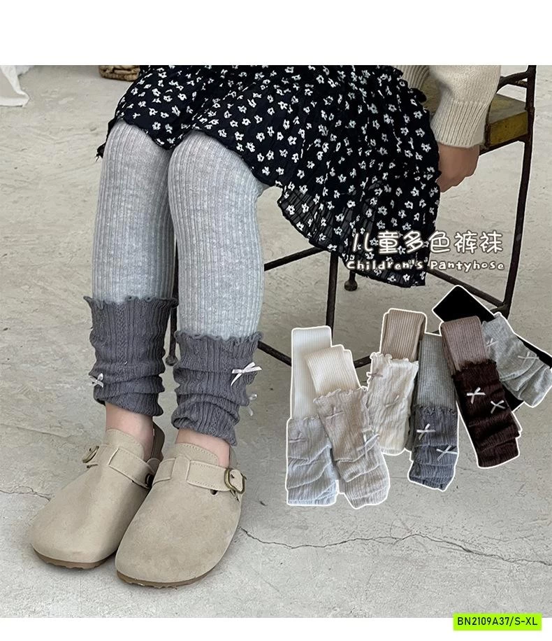 QUẦN LEGGING GIẢ TẤT GẮN NƠ