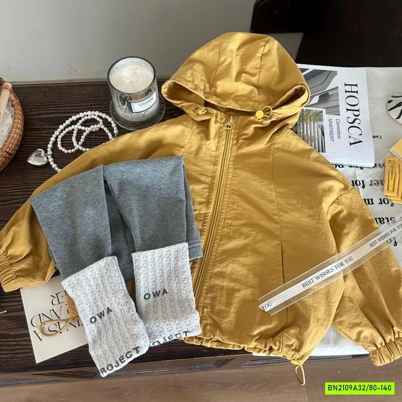 SÉT KHOÁC GIÓ MIX LEGGING GIẢ TẤT