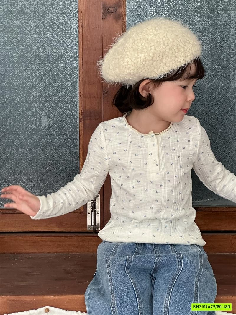 ÁO NỈ HOA NHÍ XINH XẮN