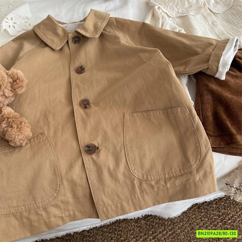 KHOÁC MĂNG TÔ KAKI XUẤT HÀN