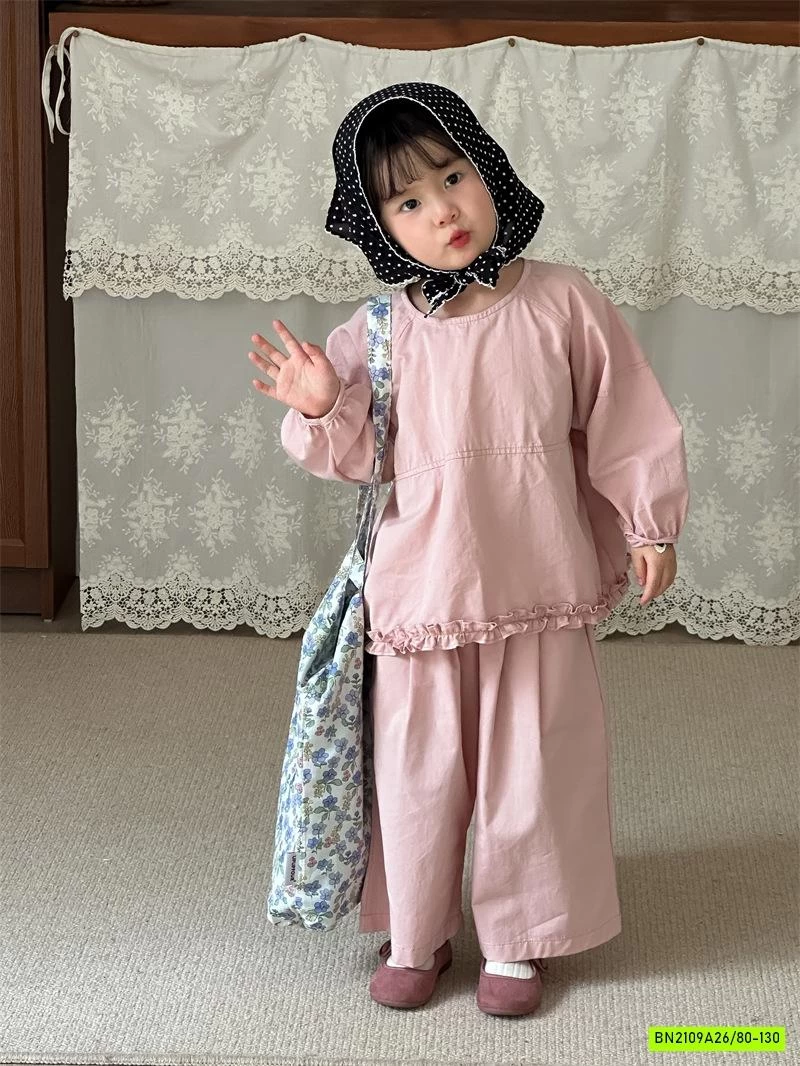 SÉT THÔ BABYDOLL HỒNG VIỀN BÈO