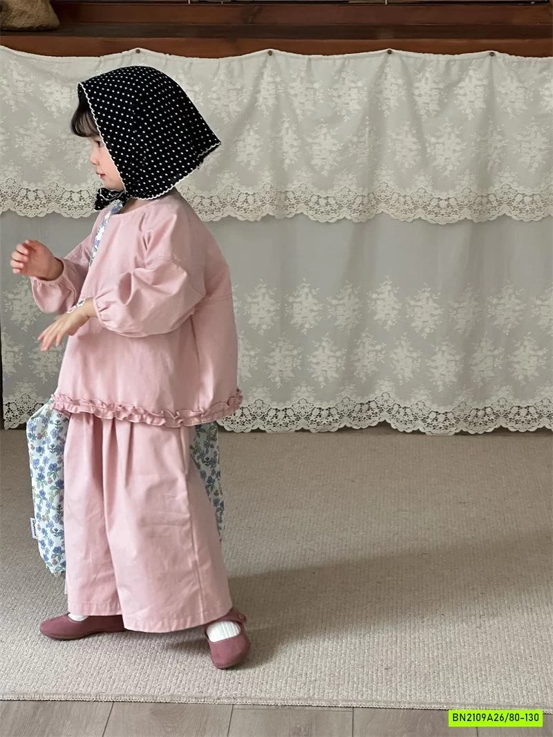 SÉT THÔ BABYDOLL HỒNG VIỀN BÈO