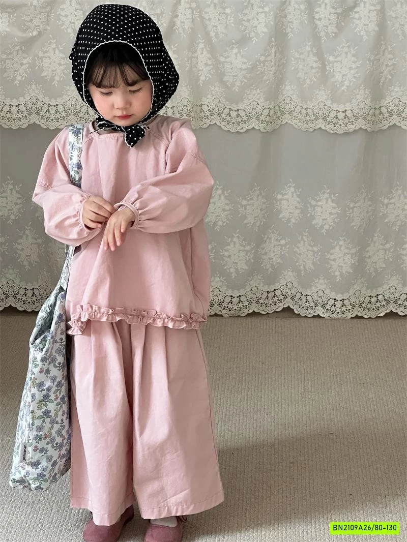 SÉT THÔ BABYDOLL HỒNG VIỀN BÈO