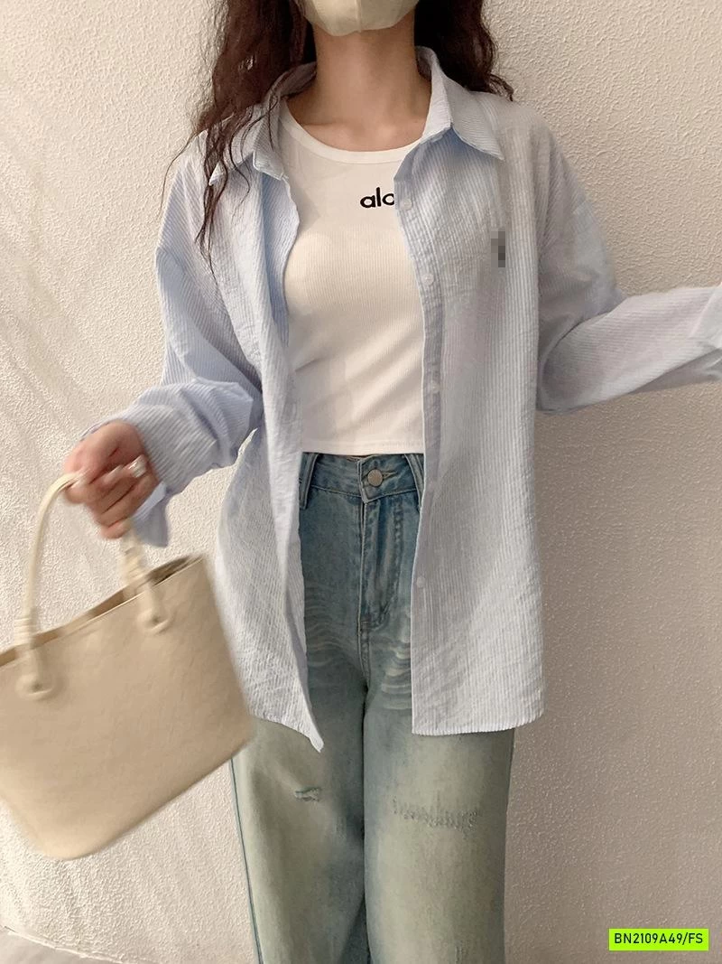 SƠ MI SỌC THÊU LOGO